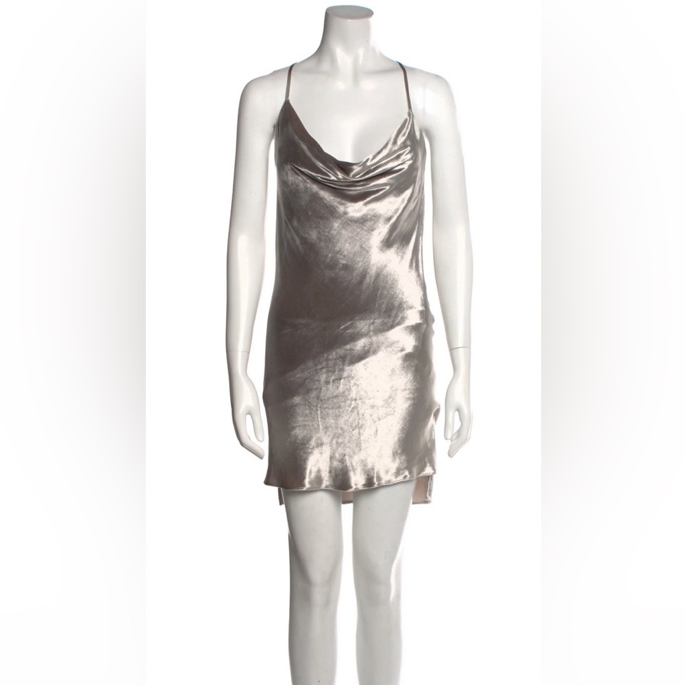 Michelle Mason Cowl Neck Mini Dress Size 0
